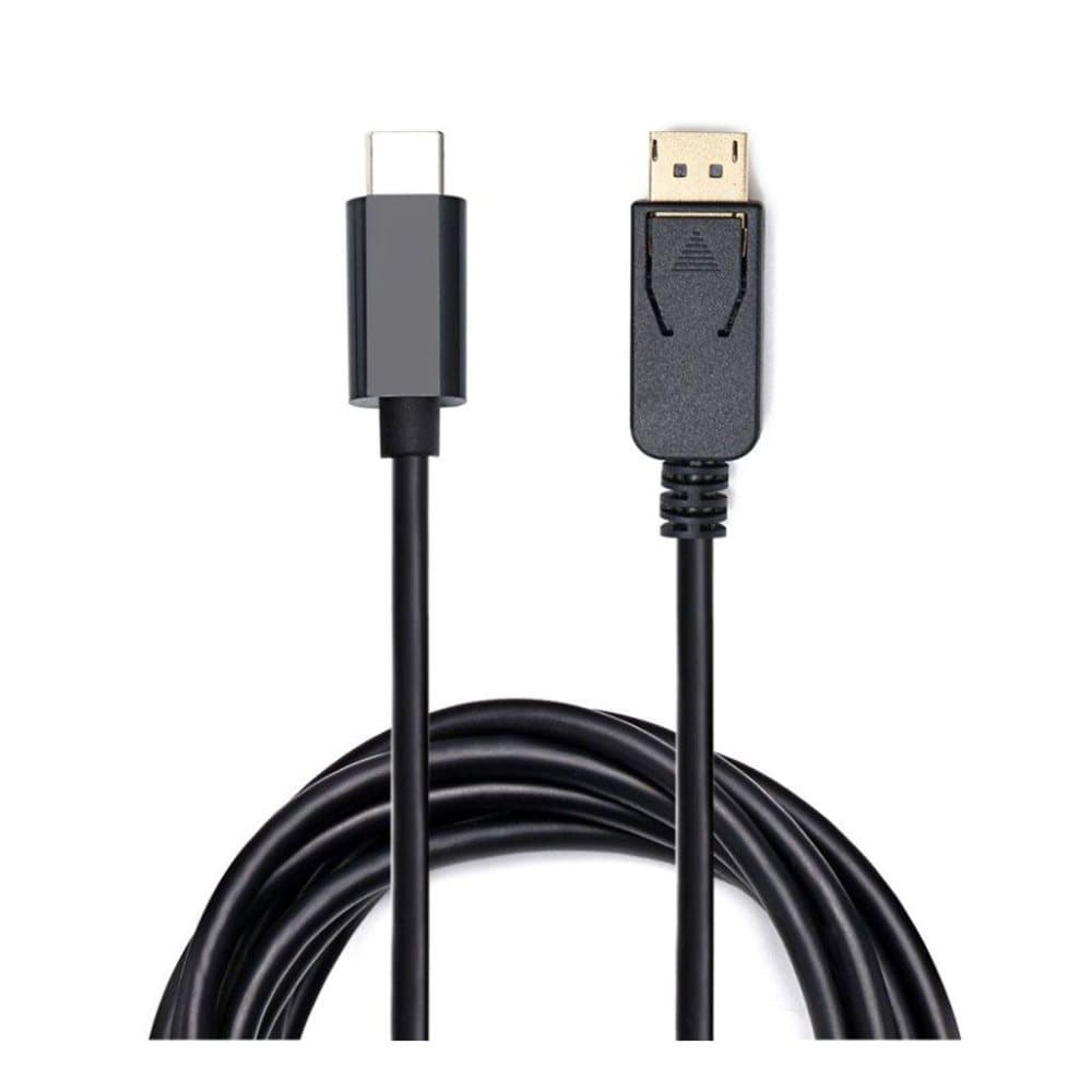 Universel Type-C oplader kabel som er 1.8 m lang - Sort