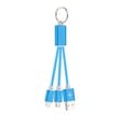 Miniatyrbild 1 av 9: Nyckelringskabel 2-i-1 med micro-USB samt Lightning