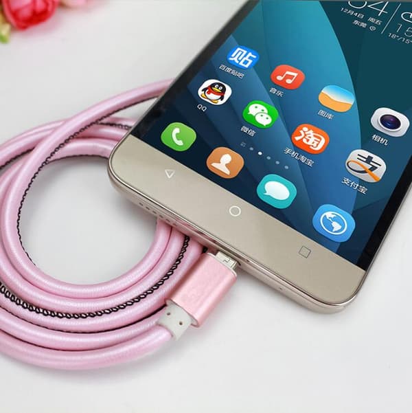 Micro-USB i PU-läder
