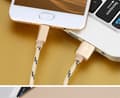 Miniatyrbild 2 av 6: Nylon Tiger Stripes Micro-USB 1m