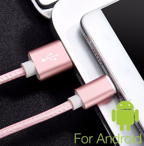 Type-C kabel i PU-läder
