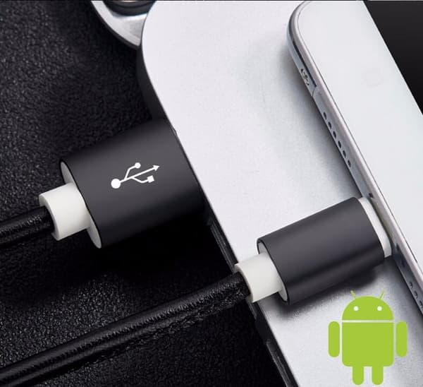 Type-C kabel i PU-läder