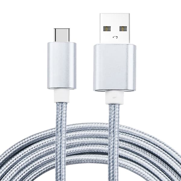 Helfärgad flätad Type-C kabel 1.2m