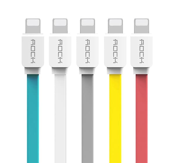 ROCK Original Lightning kabel 1m Röd