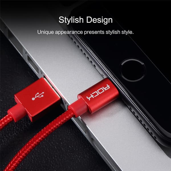 ROCK Charge and Sync Round Lightningkabel II 1,8m