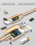 Miniatyrbild 11 av 11: ROCK Metal Charge & Sync Lightning Cable 1m