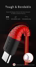 Miniatyrbild 8 av 11: ROCK Hi-Tensile USB-C kabel 1m
