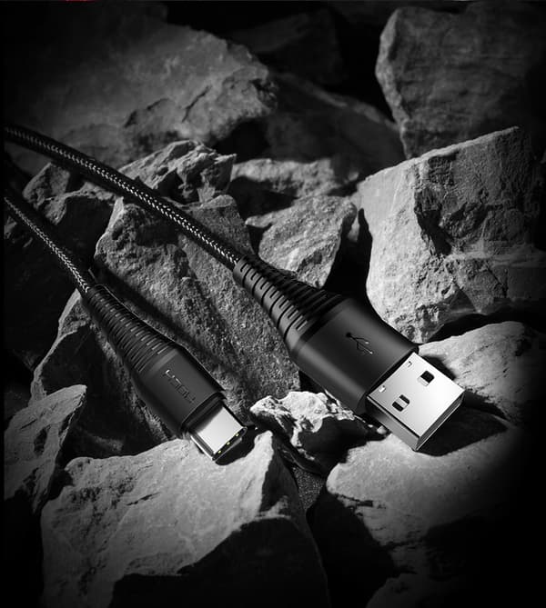 ROCK Hi-Tensile USB-C kabel 1m