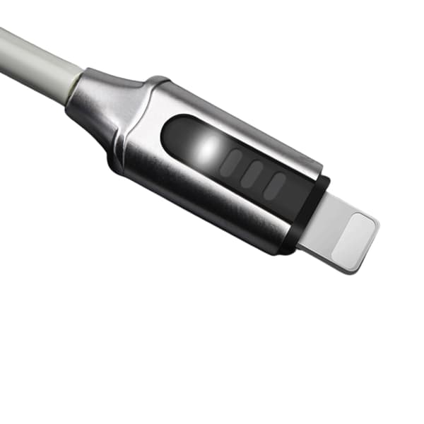 ROCK Ladekabel med LED-indikator – Lighting Hvit
