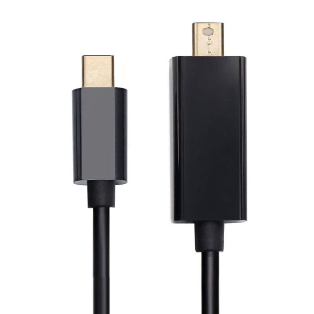 Universel USB 3.1 Type-C til Mini DP skærm hanstik adapter k