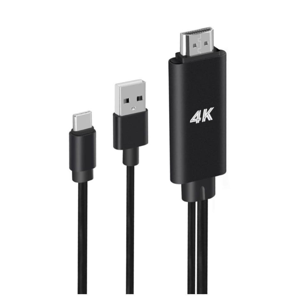 Universel USB 3.1 Type-C til HDMI TV/HDTV Video kabel til Sa