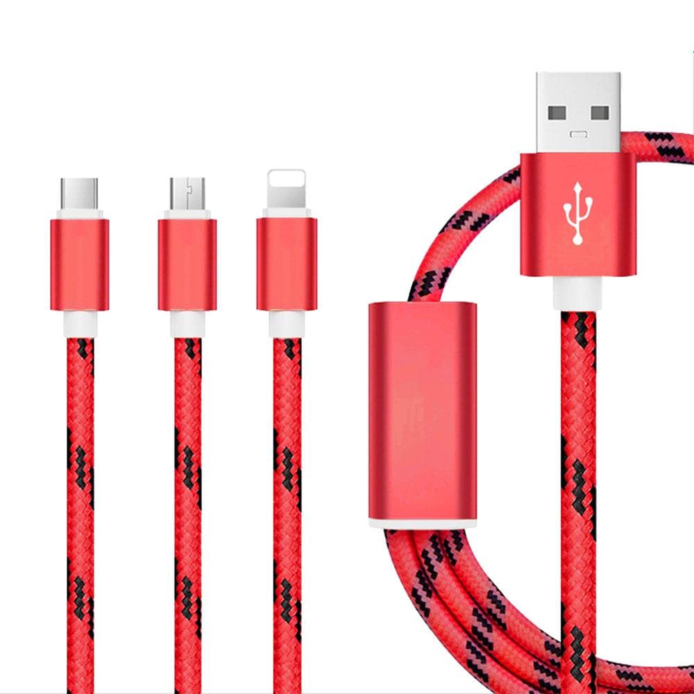 Type C / Micro USB / iPhone Hurtigopladningskabel Samsung Apple Huawei Lynhastig