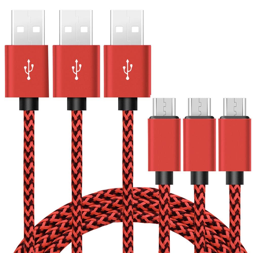3x 1M opladningskabel til Type C USB 2A Hamp Rope Dataoverførsel Hurtig lynhasti