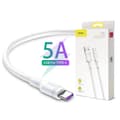 Miniatyrbillede 1 af 5: Baseus USB-C 5Amp Double Ring QuickCharge Laddningskabel -50cm