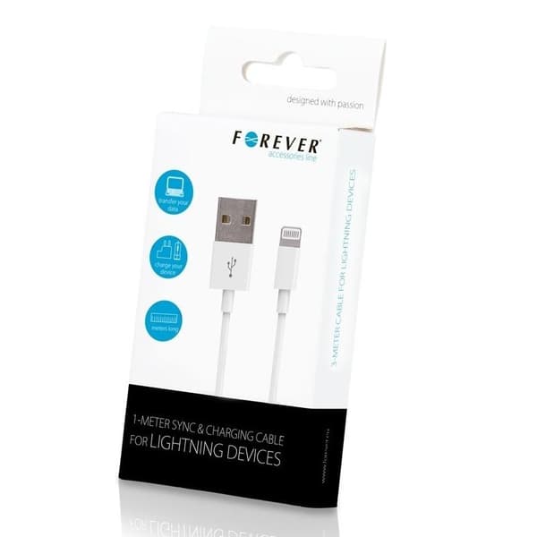 Forever Lightning kabel för iPhone 5/5s/5c/iPad Mini