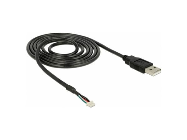 DeLOCK USB 2.0 A M / 5 pin V5 1.5m, 1,5 m, Musta, 5 pin SMT, USB 2.0 A, Uros/uros