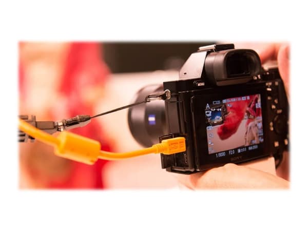 Tether Tools TetherPro - USB-kabel - USB (hane) till mikro-USB typ B (hane) - USB 2.0 - 4.6 m - högsynligt orange