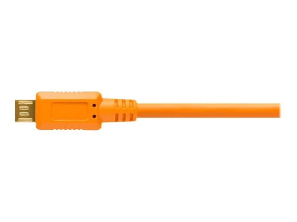 Tether Tools TetherPro - USB-kabel - USB (hane) till mikro-USB typ B (hane) - USB 2.0 - 4.6 m - högsynligt orange