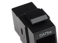 Miniatyrbilde 4 av 5: Intellinet Inline Coupler, Cat5e, UTP, Keystone Type, 8P8C Female to 8P8C Female, Black - Keystone-kopler - RJ-45 (hunn) til RJ-45 (hunn) - CAT 5e -