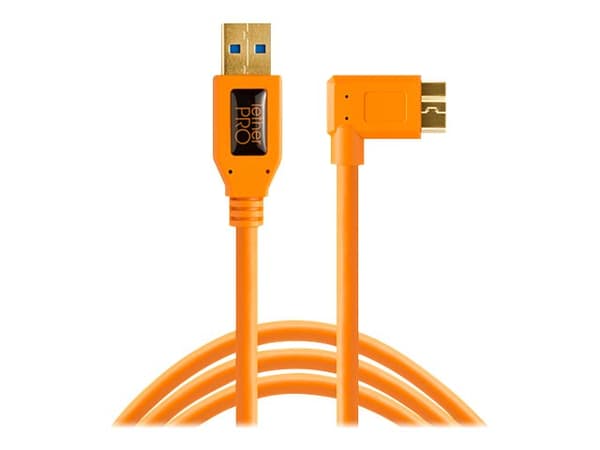 Tether Tools CU61RT15-ORG, 4,6 m, USB A, Micro-USB B, USB 3.2 Gen 1 (3.1 Gen 1), 5000 Mbit/s, Oranssi