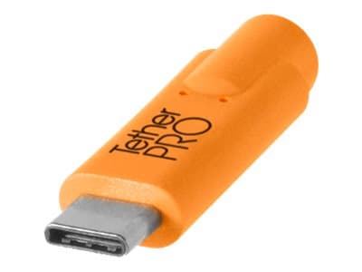 Tether Tools CUC33R15-ORG, 4,6 m, USB C, Micro-USB B, USB 3.2 Gen 1 (3.1 Gen 1), 5000 Mbit/s, Oranssi