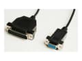 Miniatyrbild 1 av 5: MicroConnect - Seriell/parallell kabel - DB-9 (hona) till DB-25 (hane) - 3 m - svart