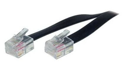 S-Conn 3m RJ12, 3 m, RJ12, RJ12, Sort, Gjennomsiktig, Hankjønn, Hankjønn