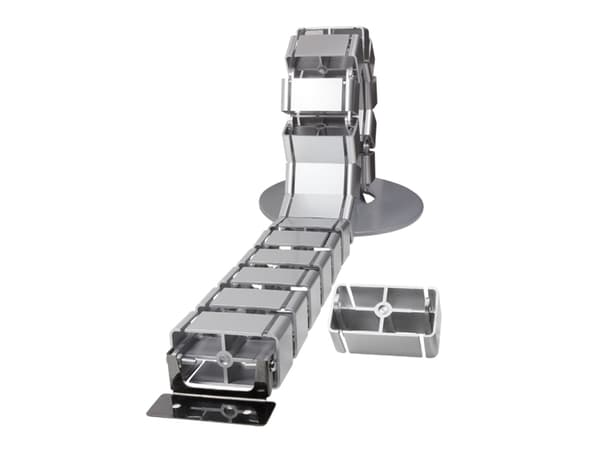 LogiLink KAB0065, Kabelskilleskuff, Bord, ABS syntetisk, Sølv