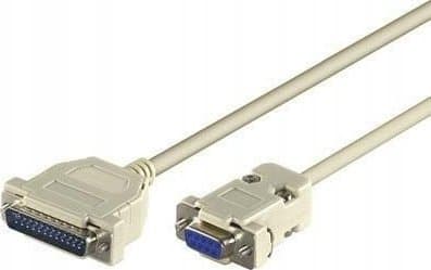 MicroConnect - Serielt kabel - DB-25 (han) til DB-9 (hun) - 1.8 m - tommelskruer - grå
