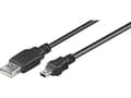 Miniatyrbild 3 av 4: Goobay 50768, 3 m, USB A, Mini-USB B, USB 2.0, 0,48 Gbit/s, Svart