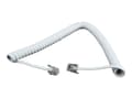 Miniatyrbild 4 av 5: Cablexpert - Headset-kabel - RJ-10 hane till RJ-10 hane - 2 m - vit - lindad