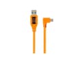 Miniatyrbilde 1 av 5: Tether Tools CU51RT02-ORG, 0,5 m, USB A, Mini-USB B, USB 2.0, Oransje