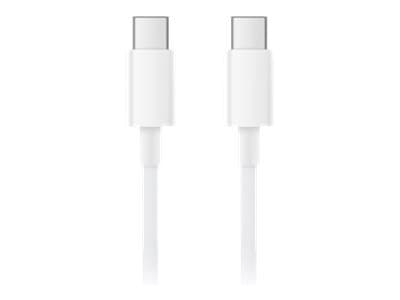 Xiaomi Mi - USB-kabel - 24 pin USB-C (hann) til 24 pin USB-C (hann) - 5 A - 1.5 m - hvit
