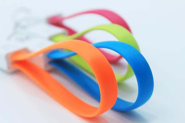 6 PAKKER! Micro USB/Android - oplader nøglering USB kabel bærbar!