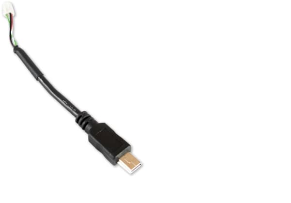 ELATEC CAB-M1, 0,12 m, Mini-USB B, Svart