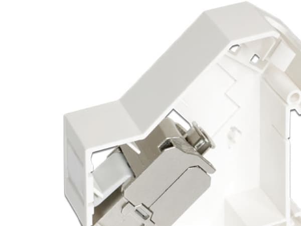 DeLOCK Keystone-asennus DIN-kiskoon - DIN-kiskon kiinnitys - hvid