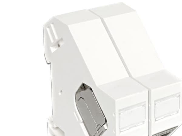 DeLOCK Keystone-asennus DIN-kiskoon - DIN-kiskon kiinnitys - hvid