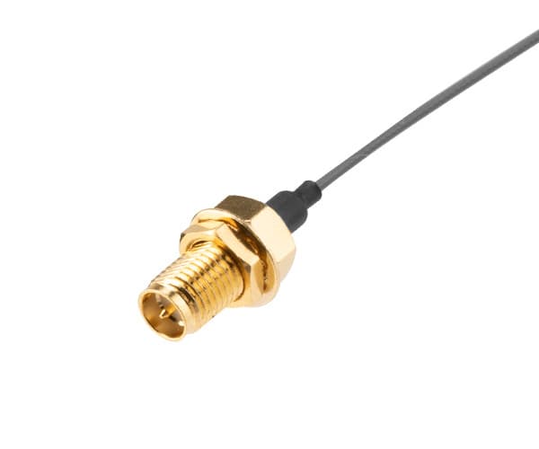 Akasa A-ATC01-150GR, 0,15 m, MHF4L/RP-SMA, Svart, Gull, -40 - 85 °C, 3,5 g