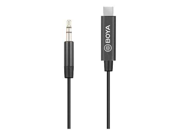 BOYA BY-K2, Musta, USB A, 3.5mm, Uros, Uros, Suora