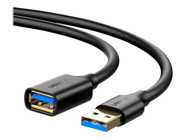 Ugreen - USB-förlängningskabel - USB typ A (hane) till USB typ A (hona) - USB 3.0 - 1 m - svart