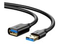 Miniatyrbild 2 av 5: Ugreen - USB-förlängningskabel - USB typ A (hane) till USB typ A (hona) - USB 3.0 - 1 m - svart