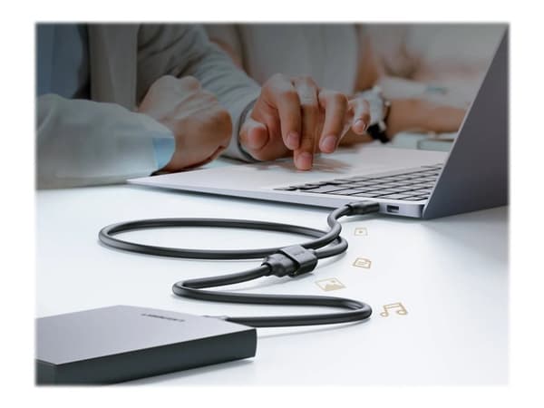 Ugreen - USB-förlängningskabel - USB typ A (hane) till USB typ A (hona) - USB 3.0 - 1 m - svart