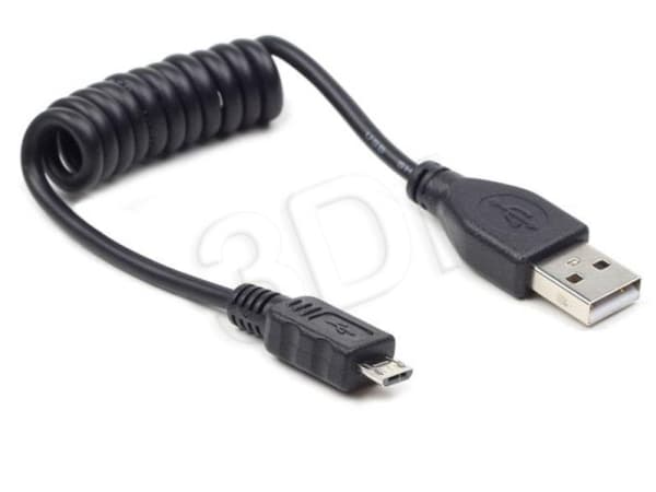 Gembird USB A - MicroUSB B, 0.6m, 0,6 m, USB A, Micro-USB B, USB 2.0, Hane/Hane, Svart