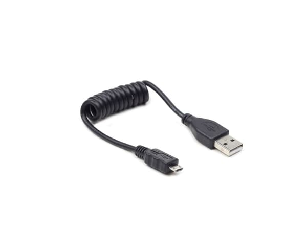 Gembird USB A - MicroUSB B, 0.6m, 0,6 m, USB A, Micro-USB B, USB 2.0, Hane/Hane, Svart