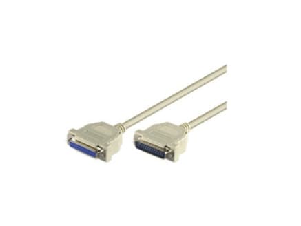 Microconnect DB25-DB25 3m, Valkoinen, 3 m, DB-25, DB-25, Uros, Naaras