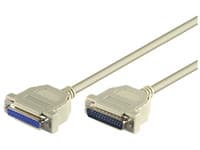 Microconnect DB25-DB25 3m, Valkoinen, 3 m, DB-25, DB-25, Uros, Naaras