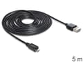 Miniatyrbild 4 av 5: Delock EASY-USB - USB-kabel - mikro-USB typ B (hane) till USB (hane) - USB 2.0 - 5 m - svart