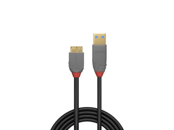 Lindy 36767, 2 m, USB A, Micro-USB B, USB 3.2 Gen 1 (3.1 Gen 1), 5 Gbit/s, Svart