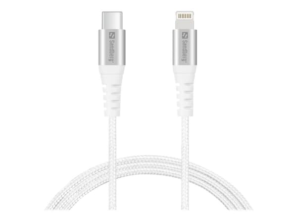 Sandberg - Lightning-kabel - Lightning han til 24 pin USB-C han - 1 m