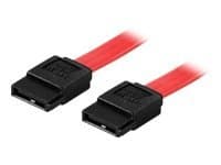 DELTACO SATA-03 - SATA-kabel - SATA (hunn) til SATA (hunn) - 30 cm - rett kontakt - rød
